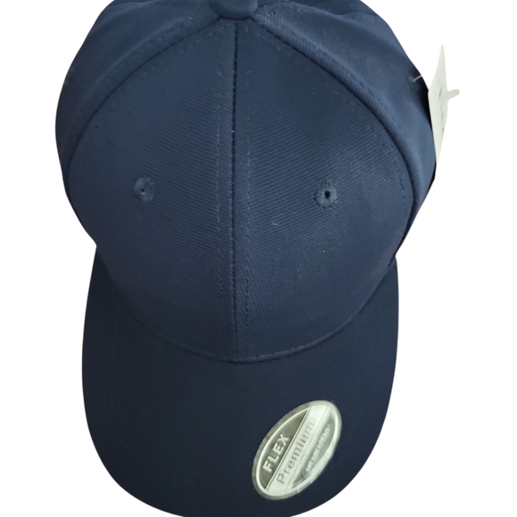 Men's Flex Fit Athletic Premium Navy Blue Cap - Picture 5 of 6
